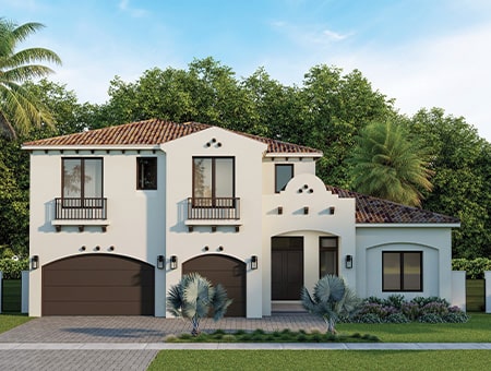 Coral Gables Elevation Rendering