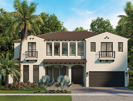 Coral Gables Elevation Rendering