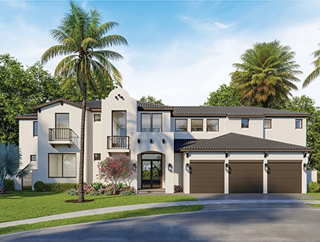 Coral Gables Elevation Rendering