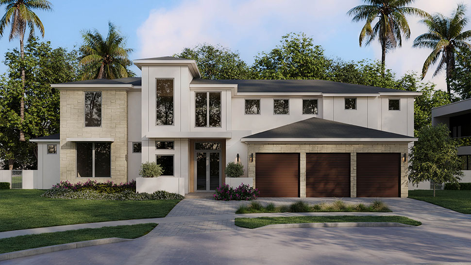 Frontal Palma Del Lago Home Concept in Miami Lakes