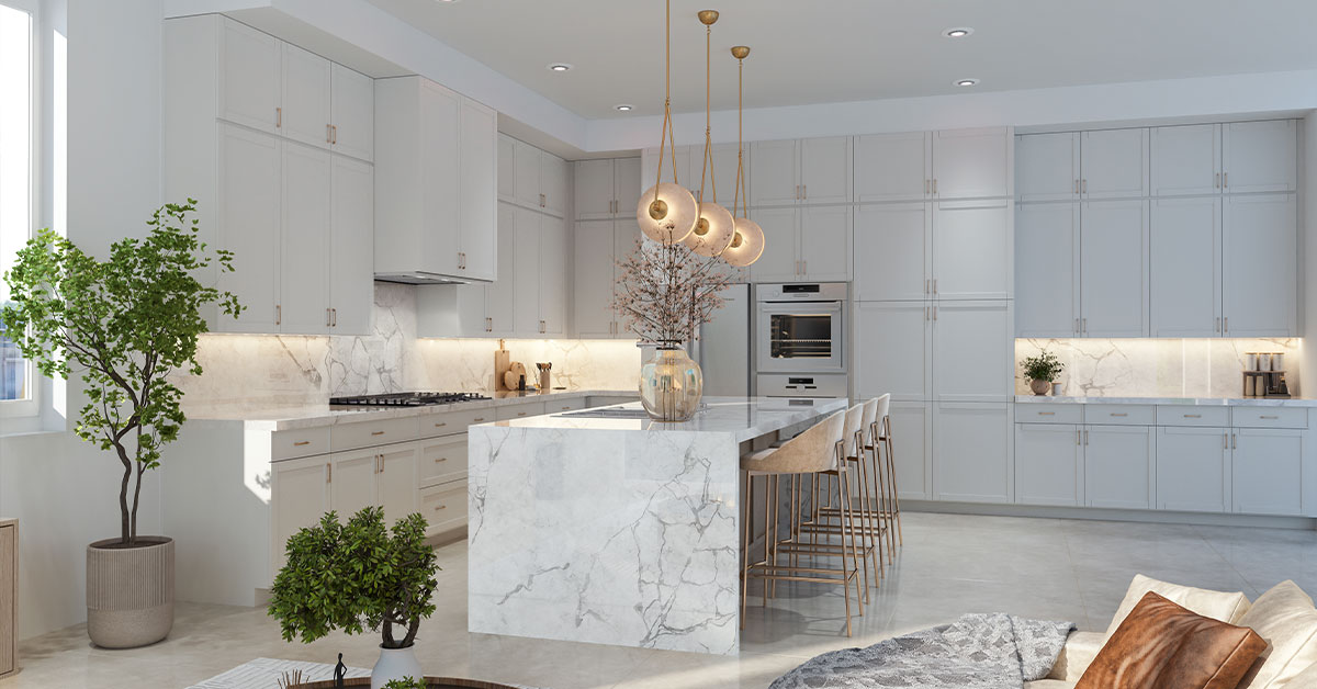 kitchen interior at palma del lago