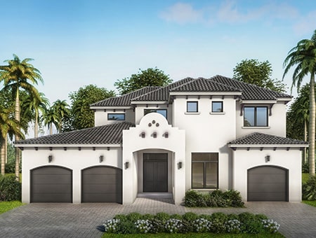 Coral Gables Elevation Rendering