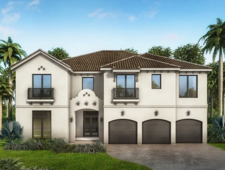 Coral Gables Elevation Rendering